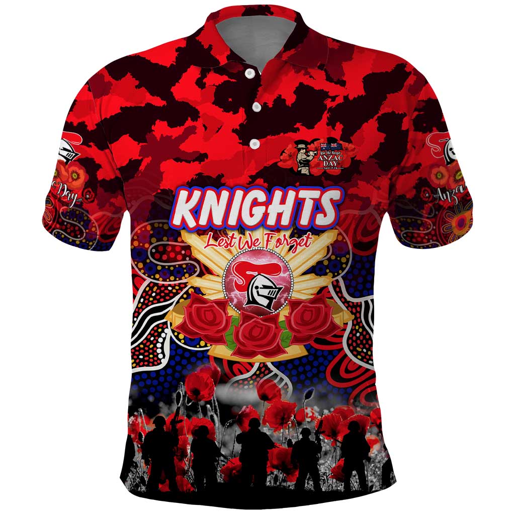 Personalized Knights ANZAC Day Polo Shirt Australian Army - Lest We Forget