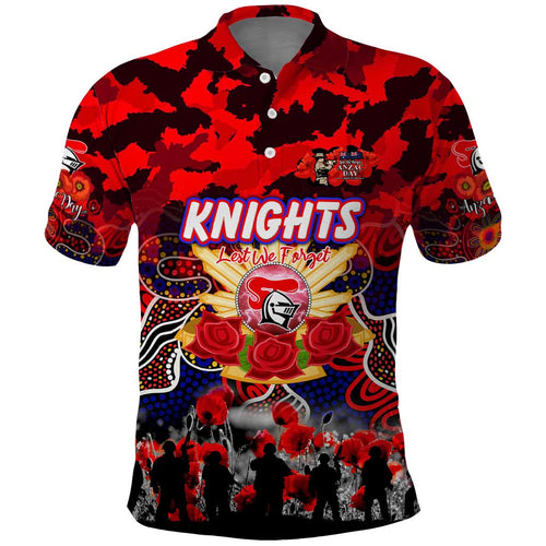 Personalized Knights ANZAC Day Polo Shirt Australian Army - Lest We Forget