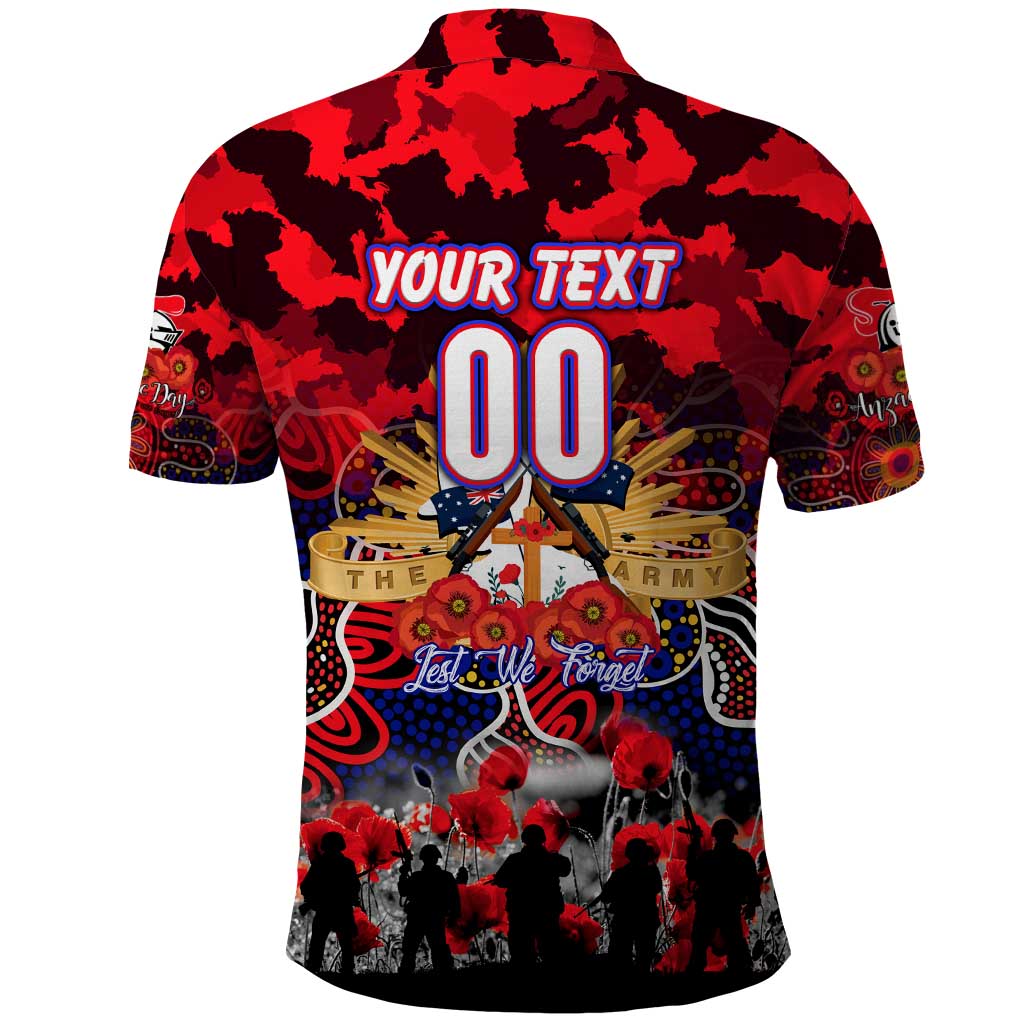 Personalized Knights ANZAC Day Polo Shirt Australian Army - Lest We Forget