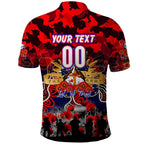 Personalized Knights ANZAC Day Polo Shirt Australian Army - Lest We Forget