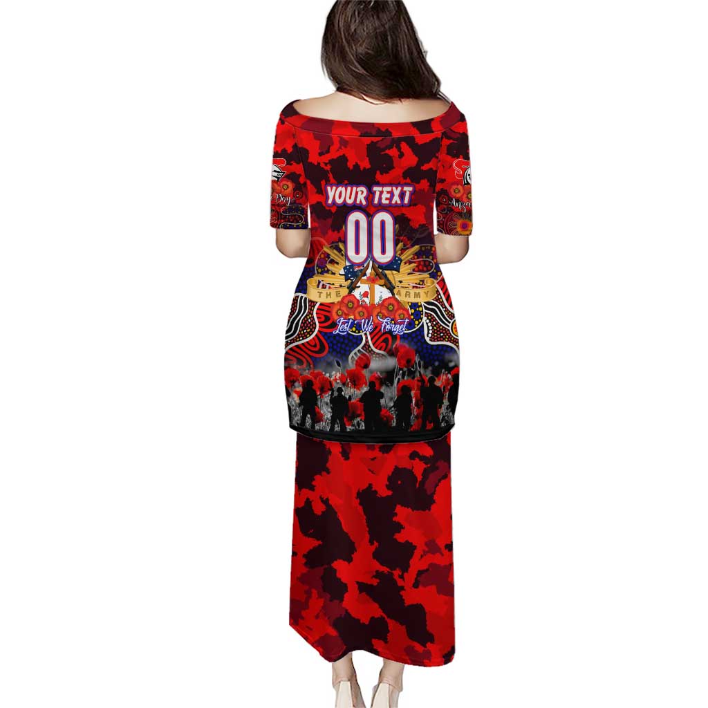 Personalized Knights ANZAC Day Puletasi Australian Army - Lest We Forget