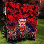 Knights ANZAC Day Quilt Australian Army - Lest We Forget