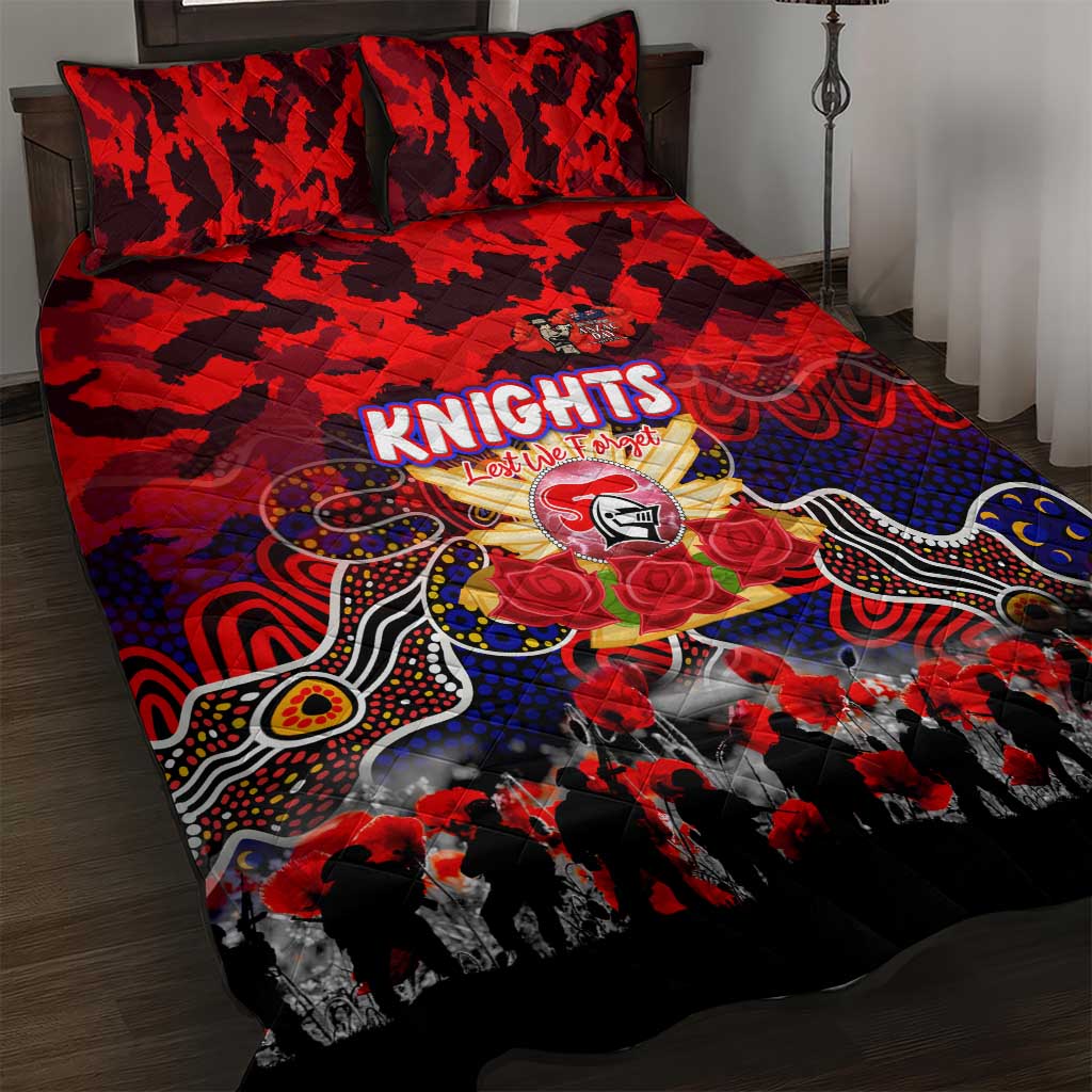 Knights ANZAC Day Quilt Bed Set Australian Army - Lest We Forget