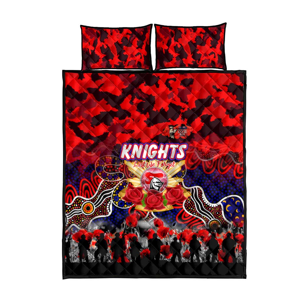 Knights ANZAC Day Quilt Bed Set Australian Army - Lest We Forget