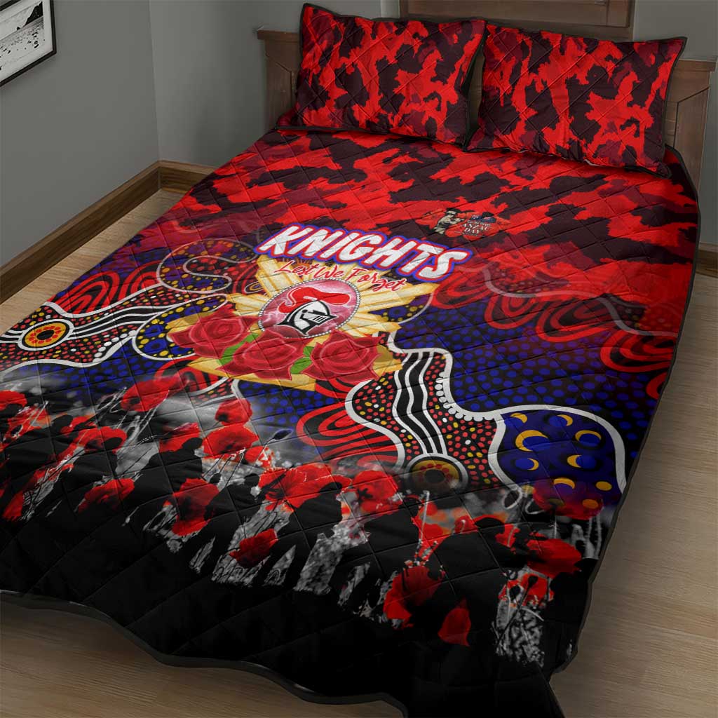 Knights ANZAC Day Quilt Bed Set Australian Army - Lest We Forget