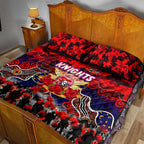 Knights ANZAC Day Quilt Bed Set Australian Army - Lest We Forget