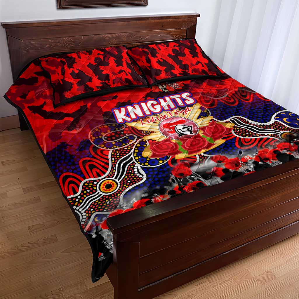 Knights ANZAC Day Quilt Bed Set Australian Army - Lest We Forget