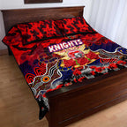 Knights ANZAC Day Quilt Bed Set Australian Army - Lest We Forget