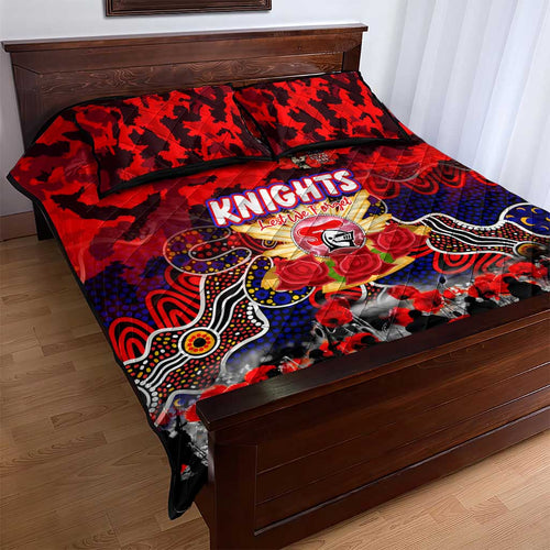 Knights ANZAC Day Quilt Bed Set Australian Army - Lest We Forget