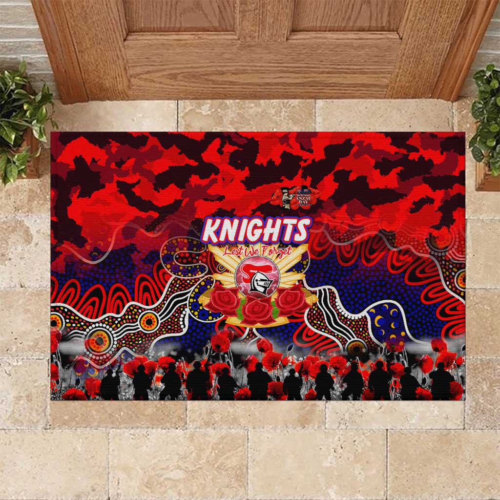 Knights ANZAC Day Rubber Doormat Australian Army - Lest We Forget