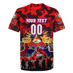 Personalized Knights ANZAC Day Rugby Jersey Australian Army - Lest We Forget