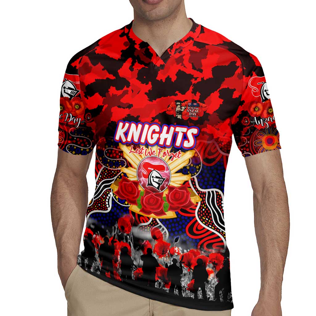 Personalized Knights ANZAC Day Rugby Jersey Australian Army - Lest We Forget