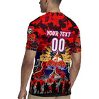 Personalized Knights ANZAC Day Rugby Jersey Australian Army - Lest We Forget