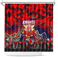 Knights ANZAC Day Shower Curtain Australian Army - Lest We Forget