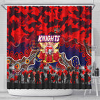 Knights ANZAC Day Shower Curtain Australian Army - Lest We Forget