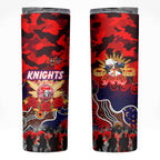 Personalized Knights ANZAC Day Skinny Tumbler Australian Army - Lest We Forget