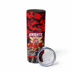 Personalized Knights ANZAC Day Skinny Tumbler Australian Army - Lest We Forget