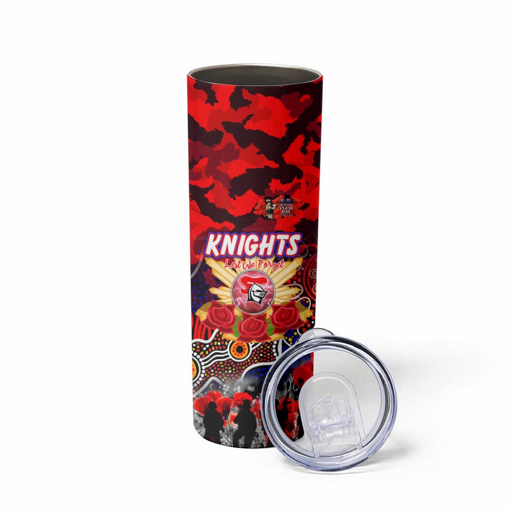 Personalized Knights ANZAC Day Skinny Tumbler Australian Army - Lest We Forget