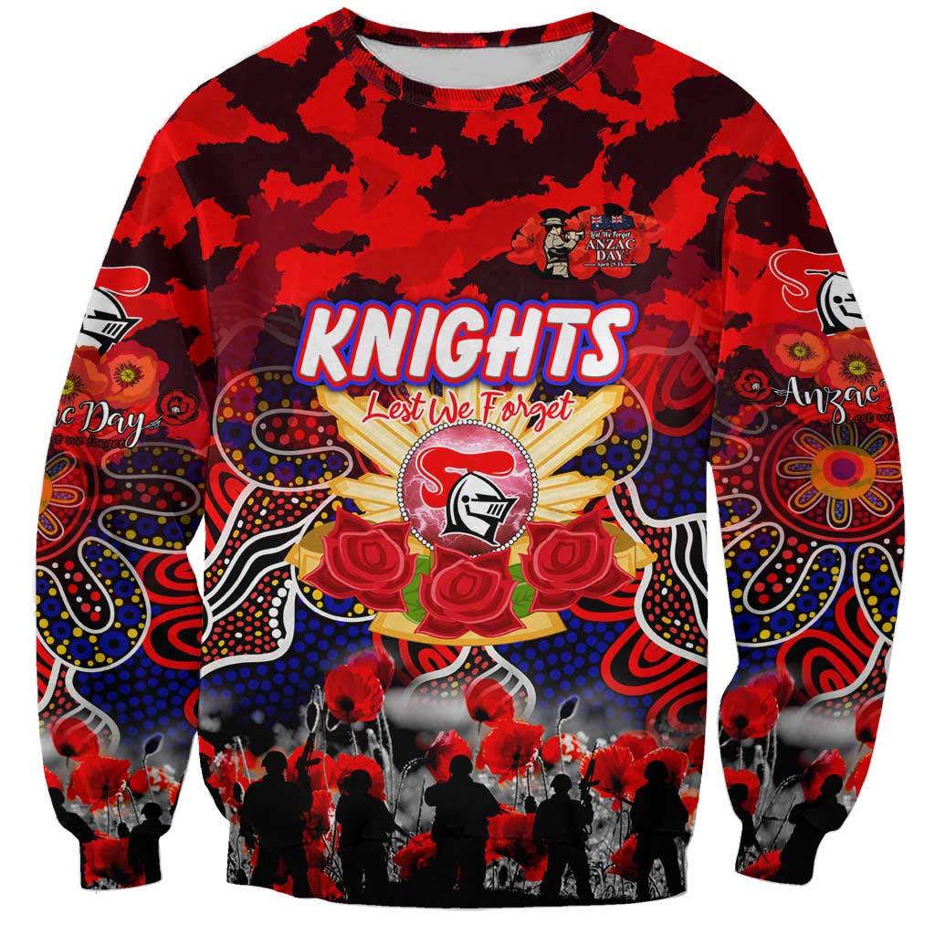 Personalized Knights ANZAC Day Sweatshirt Australian Army - Lest We Forget