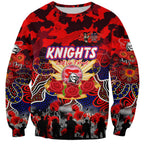 Personalized Knights ANZAC Day Sweatshirt Australian Army - Lest We Forget