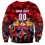 Personalized Knights ANZAC Day Sweatshirt Australian Army - Lest We Forget