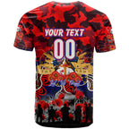 Personalized Knights ANZAC Day T Shirt Australian Army - Lest We Forget