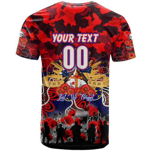 Personalized Knights ANZAC Day T Shirt Australian Army - Lest We Forget