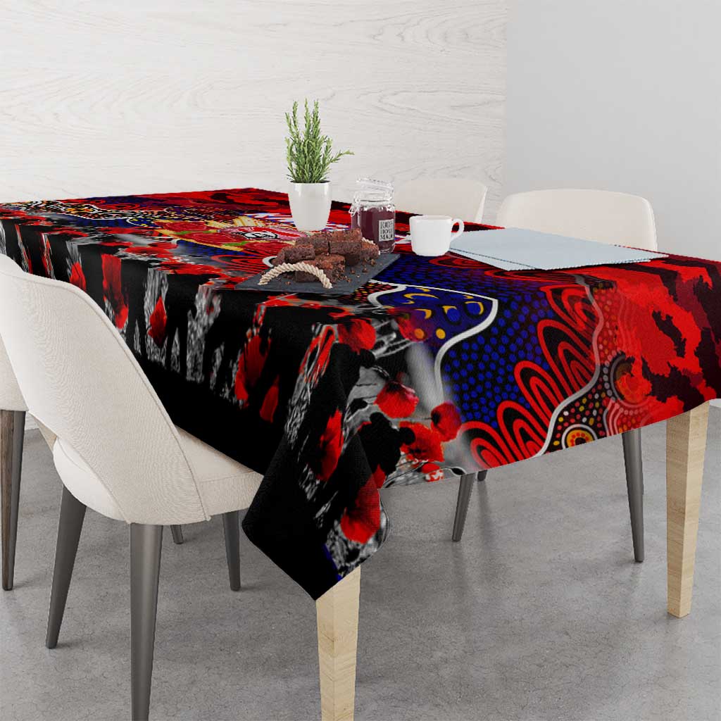 Knights ANZAC Day Tablecloth Australian Army - Lest We Forget