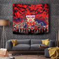 Knights ANZAC Day Tapestry Australian Army - Lest We Forget