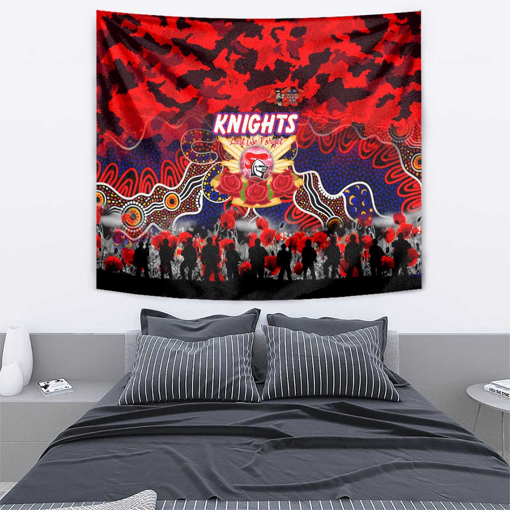 Knights ANZAC Day Tapestry Australian Army - Lest We Forget
