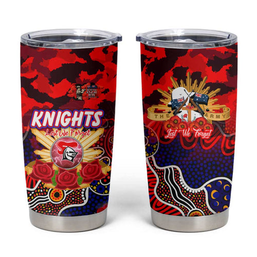 Personalized Knights ANZAC Day Tumbler Cup Australian Army - Lest We Forget