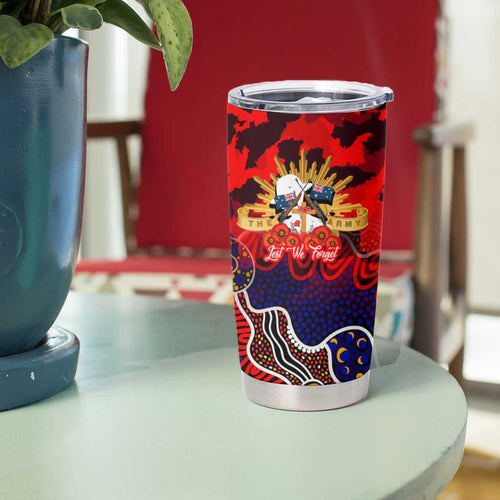 Personalized Knights ANZAC Day Tumbler Cup Australian Army - Lest We Forget