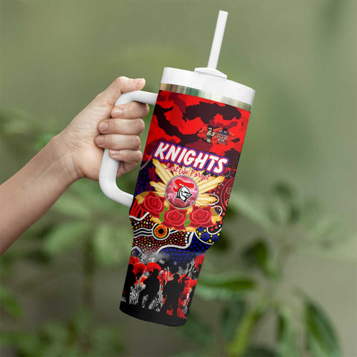Personalized Knights ANZAC Day Tumbler With Handle Australian Army - Lest We Forget