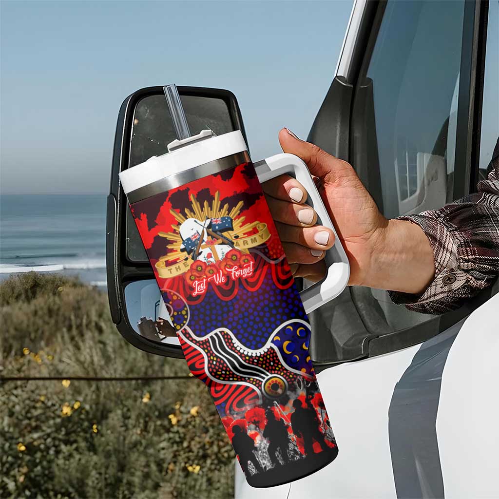 Personalized Knights ANZAC Day Tumbler With Handle Australian Army - Lest We Forget