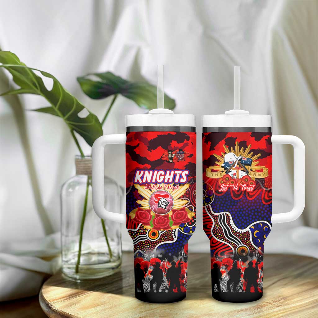 Personalized Knights ANZAC Day Tumbler With Handle Australian Army - Lest We Forget