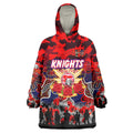 Personalized Knights ANZAC Day Wearable Blanket Hoodie Australian Army - Lest We Forget