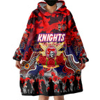 Personalized Knights ANZAC Day Wearable Blanket Hoodie Australian Army - Lest We Forget