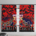 Knights ANZAC Day Window Curtain Australian Army - Lest We Forget