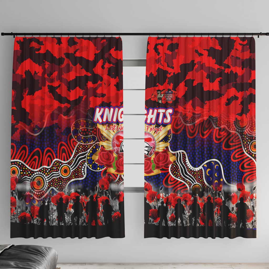Knights ANZAC Day Window Curtain Australian Army - Lest We Forget
