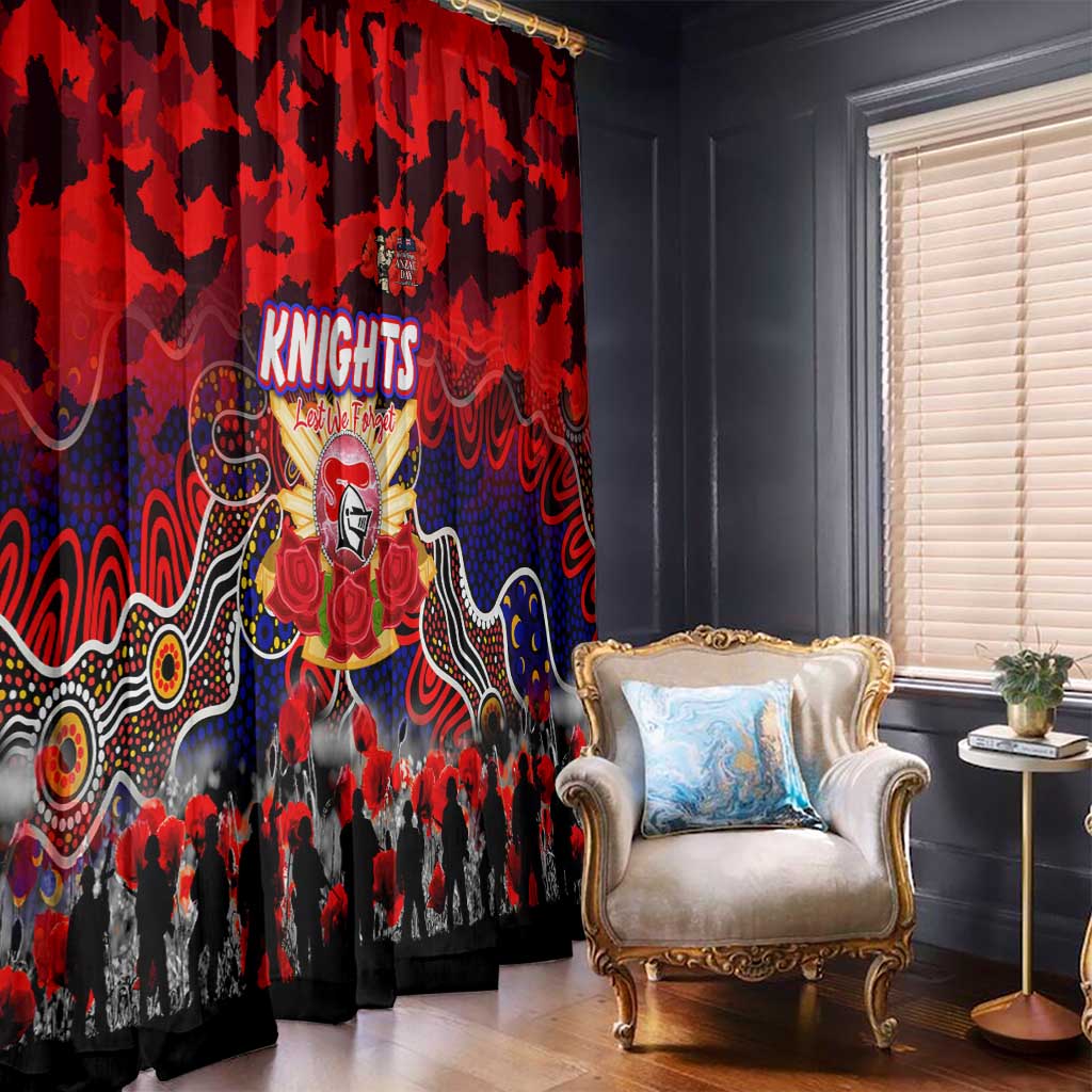 Knights ANZAC Day Window Curtain Australian Army - Lest We Forget