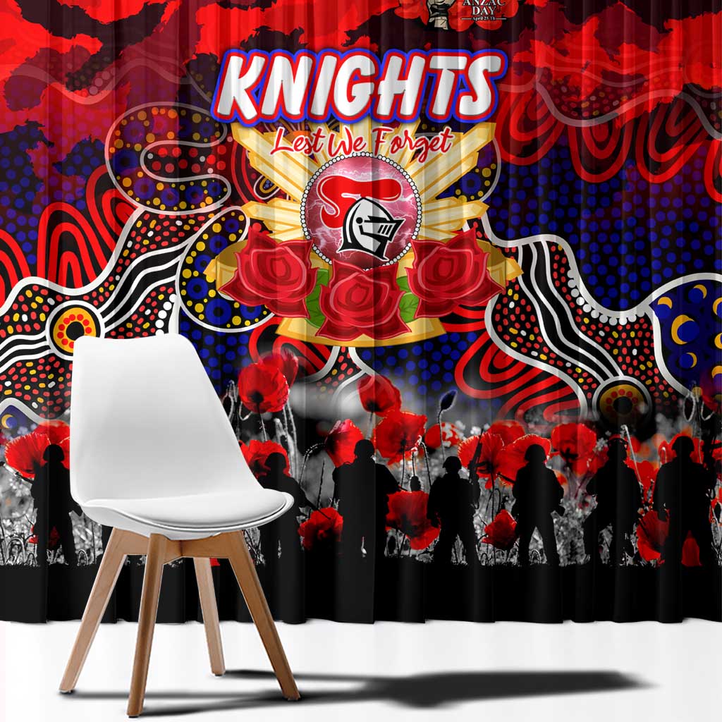 Knights ANZAC Day Window Curtain Australian Army - Lest We Forget