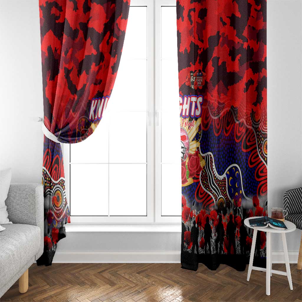 Knights ANZAC Day Window Curtain Australian Army - Lest We Forget