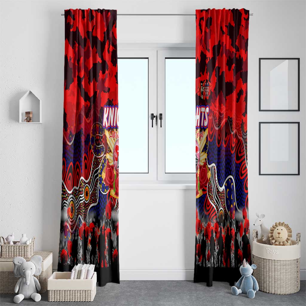 Knights ANZAC Day Window Curtain Australian Army - Lest We Forget