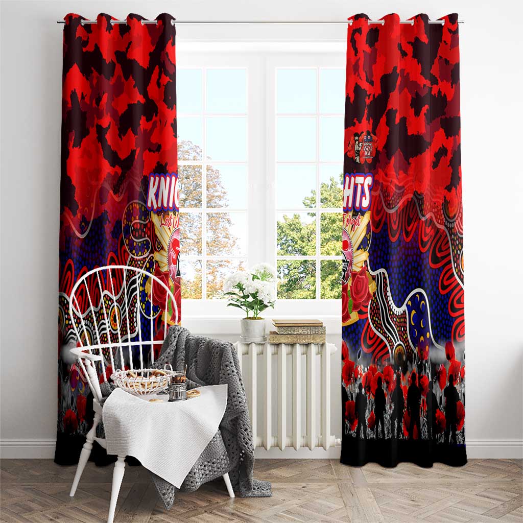 Knights ANZAC Day Window Curtain Australian Army - Lest We Forget