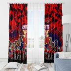 Knights ANZAC Day Window Curtain Australian Army - Lest We Forget