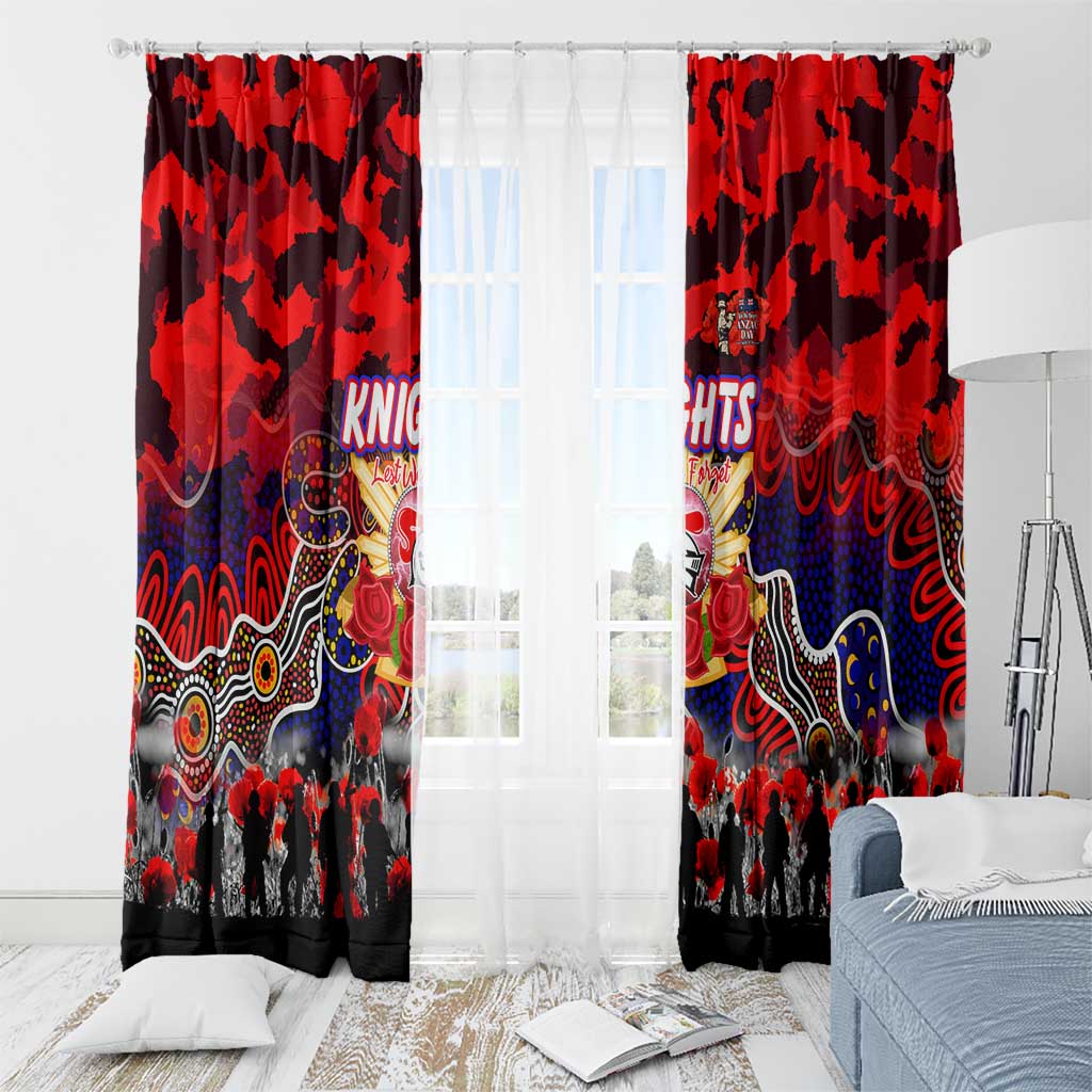 Knights ANZAC Day Window Curtain Australian Army - Lest We Forget