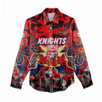 Personalized Knights ANZAC Day Women Casual Shirt Australian Army - Lest We Forget