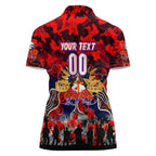 Personalized Knights ANZAC Day Women Polo Shirt Australian Army - Lest We Forget