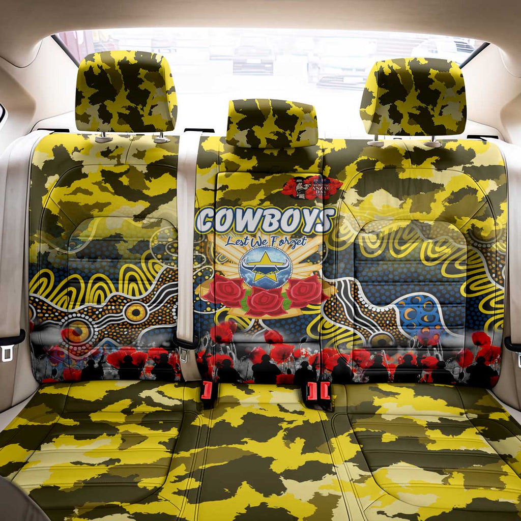 Cowboys ANZAC Day Back Car Seat Cover Australian Army - Lest We Forget