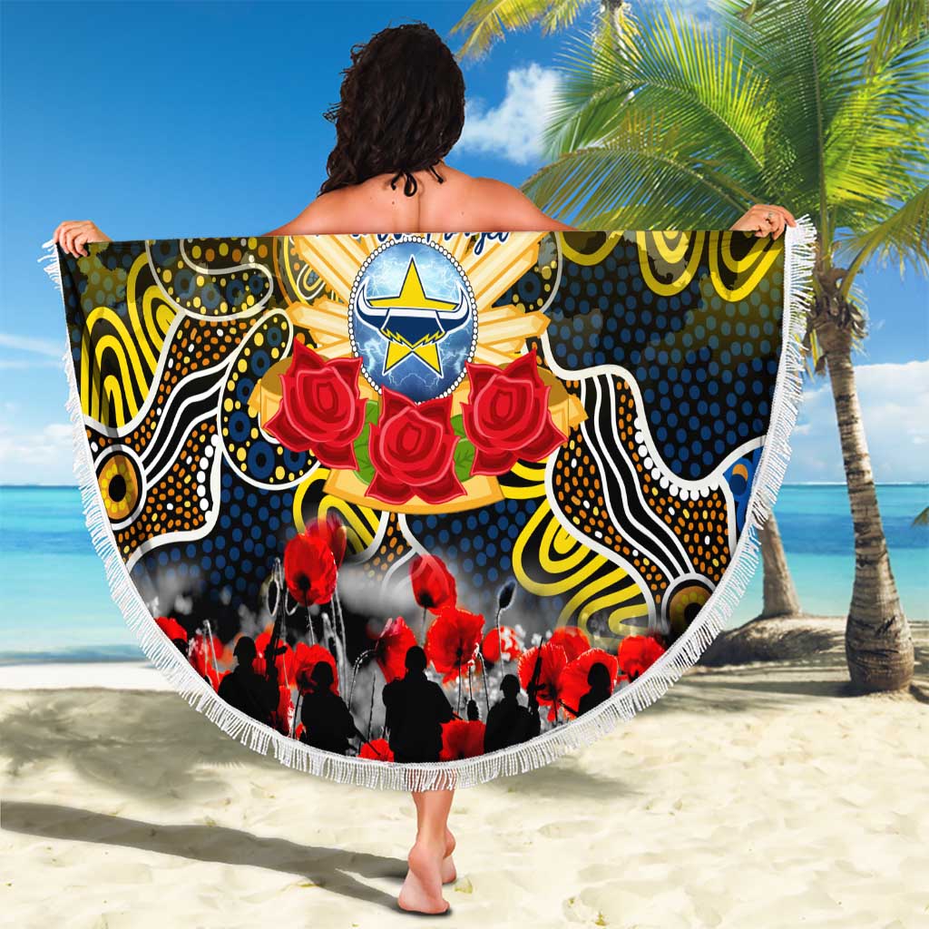 Cowboys ANZAC Day Beach Blanket Australian Army - Lest We Forget